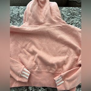 Adidas pink cropped hoodie women’s small new